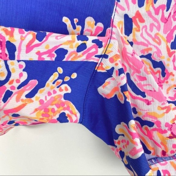 Lilly Pulitzer Blue 5" Buttercup Scallop Hem Short - Picture 8 of 9